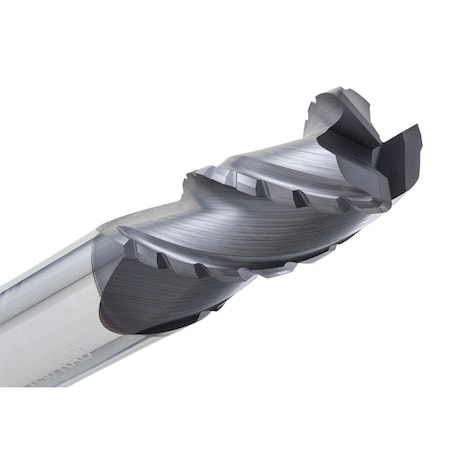 Cgs Tool The Beast Roughing End Mill 3Fl 1/4"Dia 3/4"Loc 2-1/2"Oal W/.020" Radius W/Altin CR1306-ALTiN